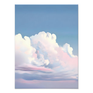 Dreamy Pink Cloudscape Fotodruck