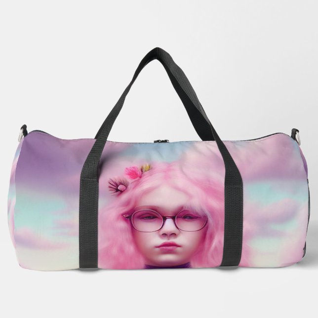 Dreamy Pink Duffle Bag (Vorderseite)