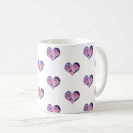 Dreamy Pink Heart Pattern - Kaffeetasse