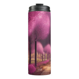 Dreamy Pink Nightscape Thermosbecher