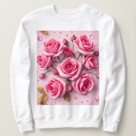Dreamy Pink Roses Sweatshirt