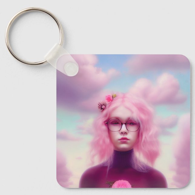 Dreamy Pink Schlüsselanhänger (Vorderseite)