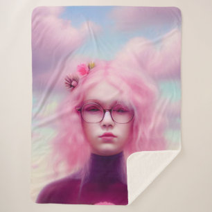 Dreamy Pink Sherpadecke