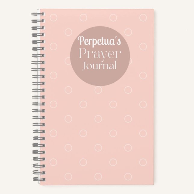 Dreamy Prayer Journal (anpassbar) Notizbuch (Vorderseite)