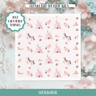 Dreamy Princess Castle Paper Napkin Serviette