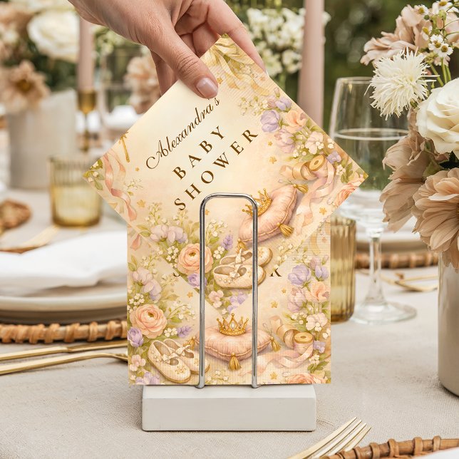 Dreamy Princess Star Baby Shower Serviette (Von Creator hochgeladen)