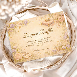 Dreamy Princess Star Diapper Raffle Begleitkarte
