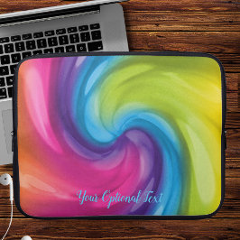 Dreamy Rainbow Swirl Laptopschutzhülle