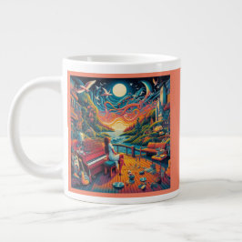 Dreamy Riverfront Harmonie Jumbo-Tasse