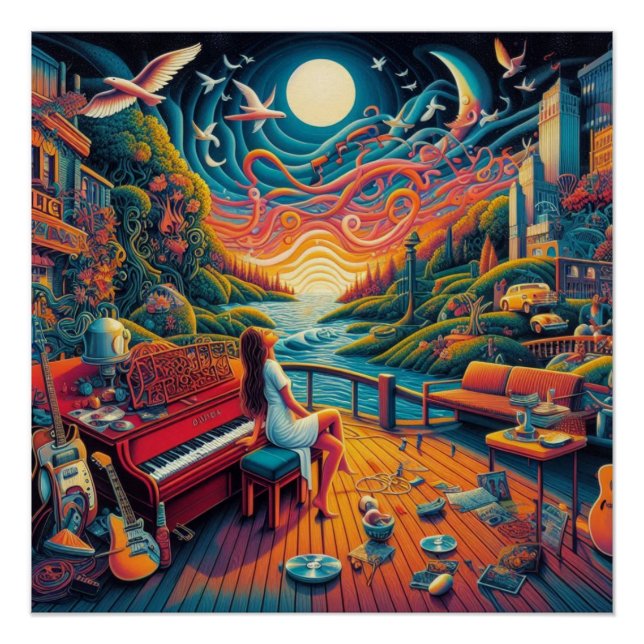 Dreamy Riverfront Harmonie Poster (Vorderseite)