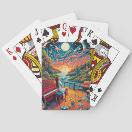 Dreamy Riverfront Harmonie Spielkarten