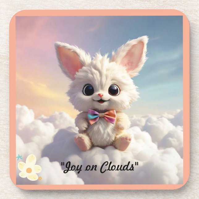 "Dreamy Skywhiskers" Getränkeuntersetzer (Vorderseite)