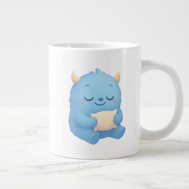 Dreamy Sleep Monster Kids Mug — Sweet Dreams Jumbo-Tasse (Rechts)