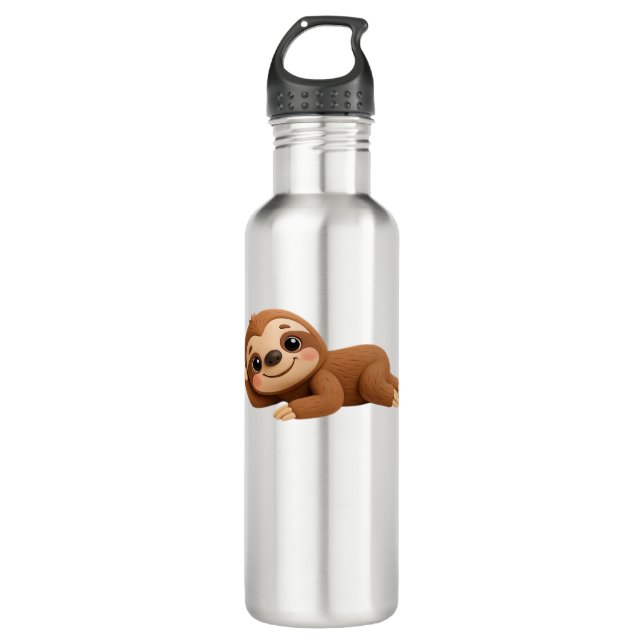 Dreamy Sloth Edelstahlflasche (Vorderseite)