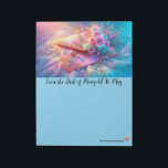 Dreamy Snailmail Envelope Notizblock<br><div class="desc">Palais de Marigold St. May creates unique stationery for those that love all things cute, Kawaii, floral, and colorful. Note that the designs are created for the large notepad or stationery sheets. If you would like a different size notepad, stationery, or anything else, please contact me!</div>