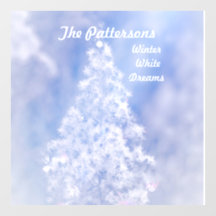 Dreamy Snow White Christmas Pine Trees Valley