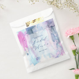 Dreamy Spring Watercolor Bridal Shower Favor Bag Geschenktütchen