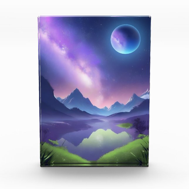 Dreamy Starry Night Fotoblock (Vorderseite)