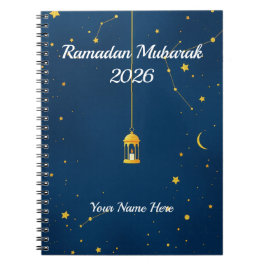 Dreamy Starry Night Islamic Notizblock