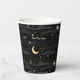 Dreamy Starry Night Sky Paper Cup Pappbecher