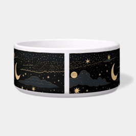 Dreamy Starry Night Sky Pet Bowl Napf
