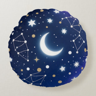 Dreamy Starry Night Sky Throw Kissen - Celestial C
