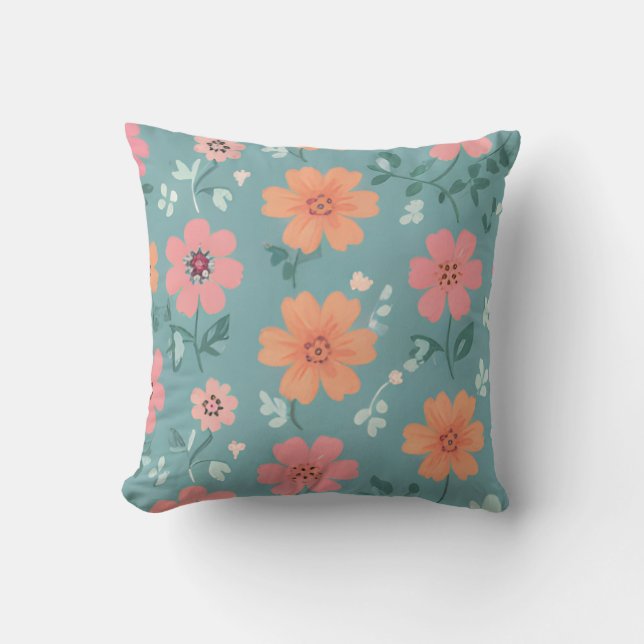 Dreamy Summer Ditsy Floral Kissen (Vorderseite)