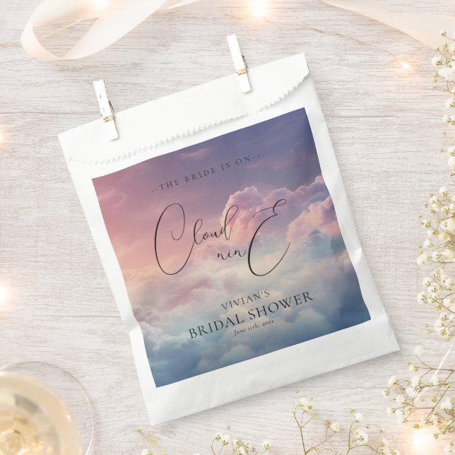 Dreamy Sunset Cloud Nine Brautparty Geschenktütchen (Ausgeschnitten)