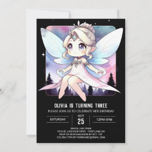 Dreamy Theme Fairy Birthday Einladung