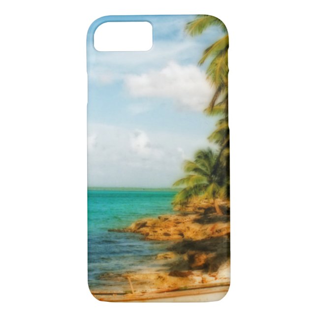 Dreamy Tropical Beach mit Rowboat Case-Mate iPhone Hülle (Rückseite)