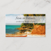 Dreamy Tropical Beach mit Rowboat