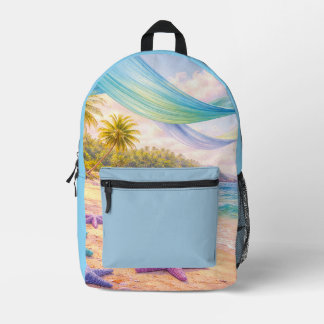 Dreamy Tropical Paradise Bedruckter Rucksack