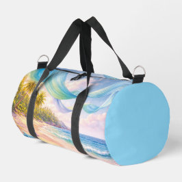 Dreamy Tropical Paradise Duffle Bag
