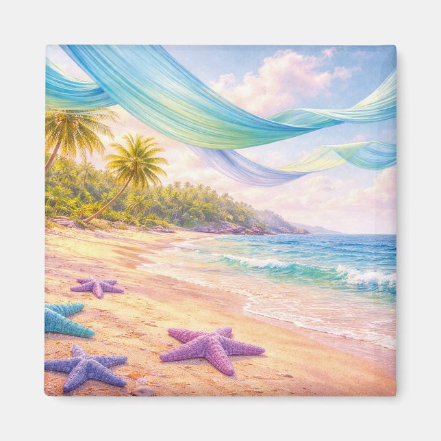 Dreamy Tropical Paradise Magnet (Vorne)