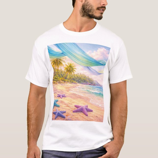 Dreamy Tropical Paradise T-Shirt (Vorderseite)