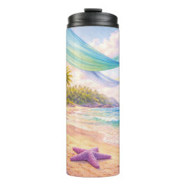 Dreamy Tropical Paradise Thermosbecher