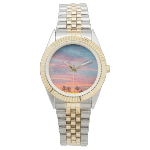 Dreamy Tropical Sunset Armbanduhr
