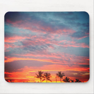 Dreamy Tropical Sunset Mousepad