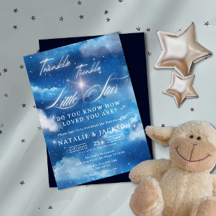Dreamy Twinkle Twinkle Little Star Baby Dusche Einladung