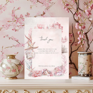 Dreamy under Sea Baby Shower Dankeskarte