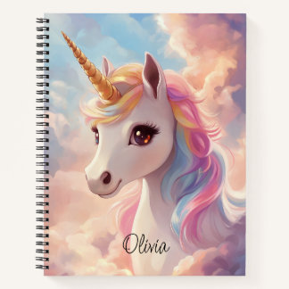 Dreamy Unicorn Spiral Notebook Notizbuch