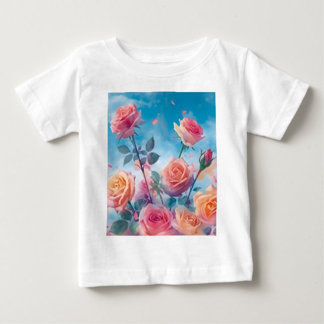 Dreamy Vibrany Rose Baby T-shirt (Vorderseite)