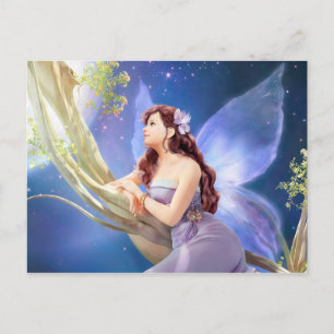 Dreamy Violet Fairy Postkarte