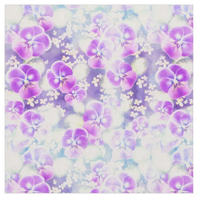 Dreamy Violet Pattern Stoff (Nahaufnahme)