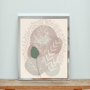 Dreamy Watercolor Blume - Moderne botanische Kunst Fotodruck