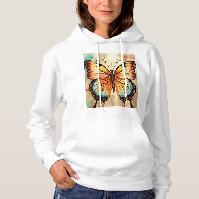 Dreamy Watercolor Butterfly T - Shirt Design (Vorderseite)