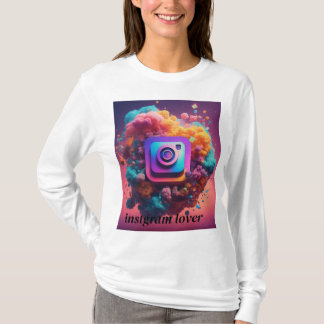 Dreamy Watercolor Instagram Logo T - Shirt