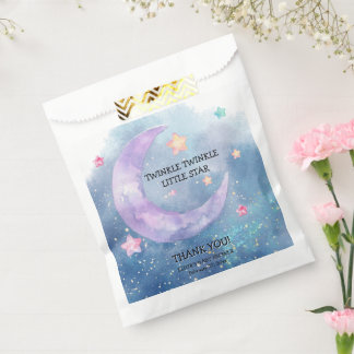 Dreamy Watercolor Twinkle Little Star Baby Dusche Geschenktütchen
