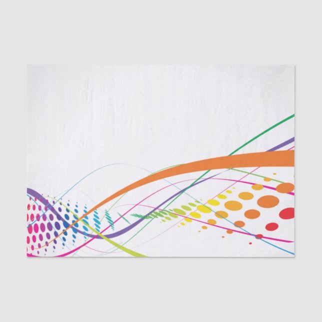 Dreamy Watercolor Whimsical Tissue Seidenpapier (Vorderseite)