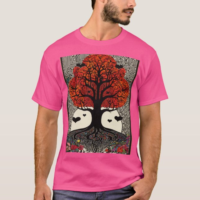 Dreamy Whimsical Nature T - Shirt Design (Vorderseite)